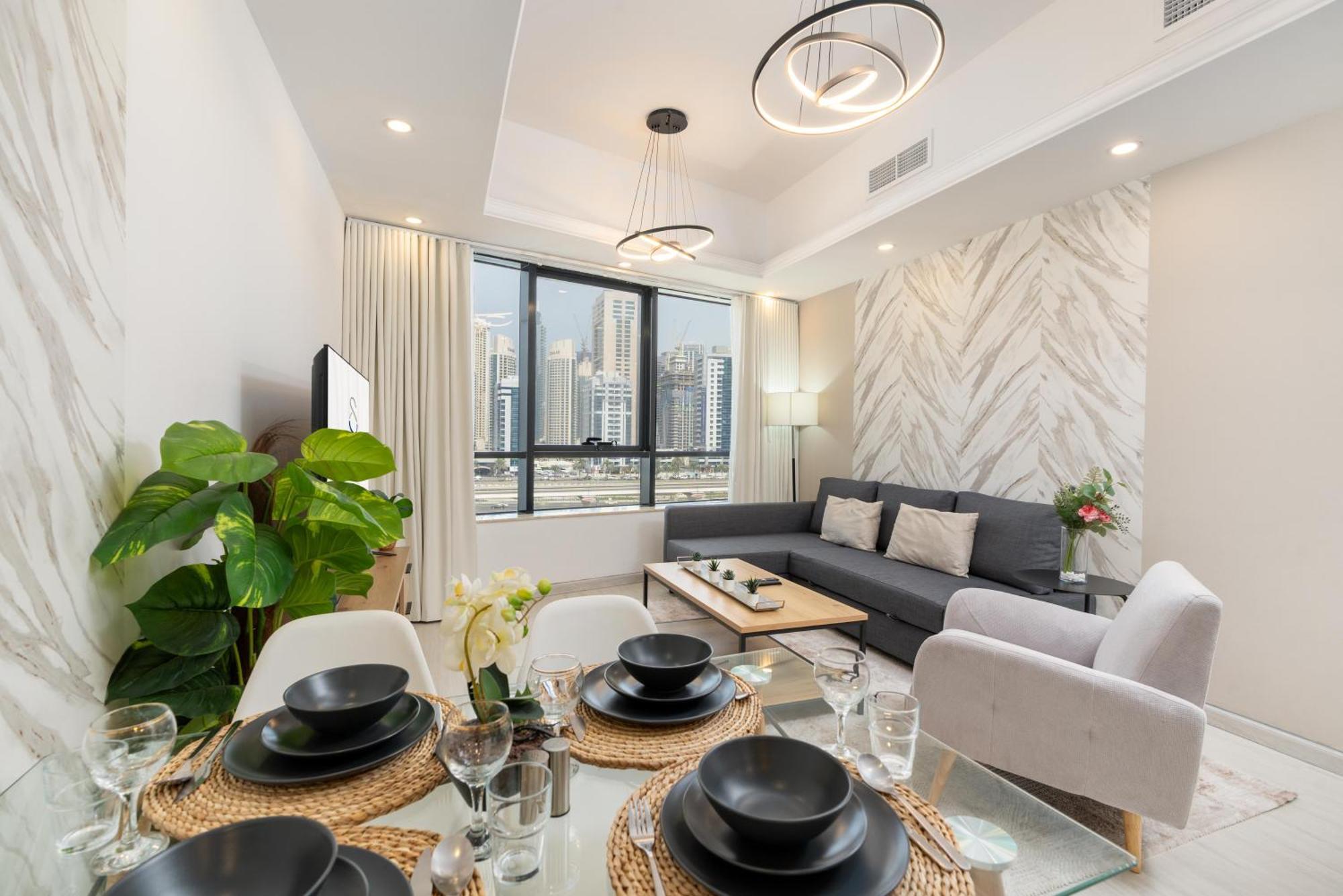 Convenient 2 beds in JLT 3 min from metro Appartement Dubai Buitenkant foto